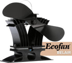 Ecofan BelAir Heat Powered Stove Fan - Powerful Design, Low Start Temperature Technology, Perfect for Gas, Pellet & Soapstone Stoves, 140 CFM - Circulates Warm Air Efficiently & Reduces Fuel Cost