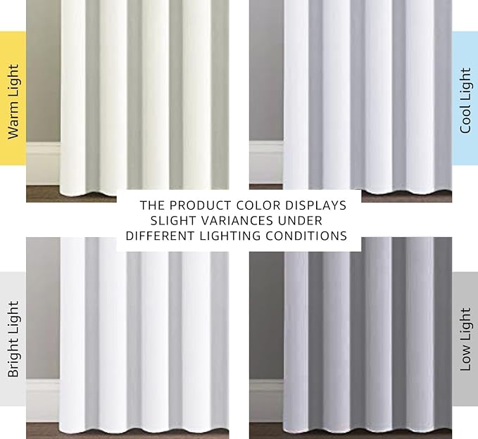 H.VERSAILTEX White Curtains for Sliding Glass Door Room Divider Curtains Noise - Image 4