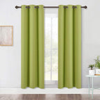 NICETOWN Blackout Window Curtains 70" L, 2 Panels, 34 inch, Fresh Green by NICETOWN