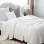 Bedsure GentleSoft White Fleece Throw Blanket - Image 8