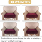 H.VERSAILTEX Velvet Stretch Couch Cushion Cover Plush Cushion Slipcover - Image 6