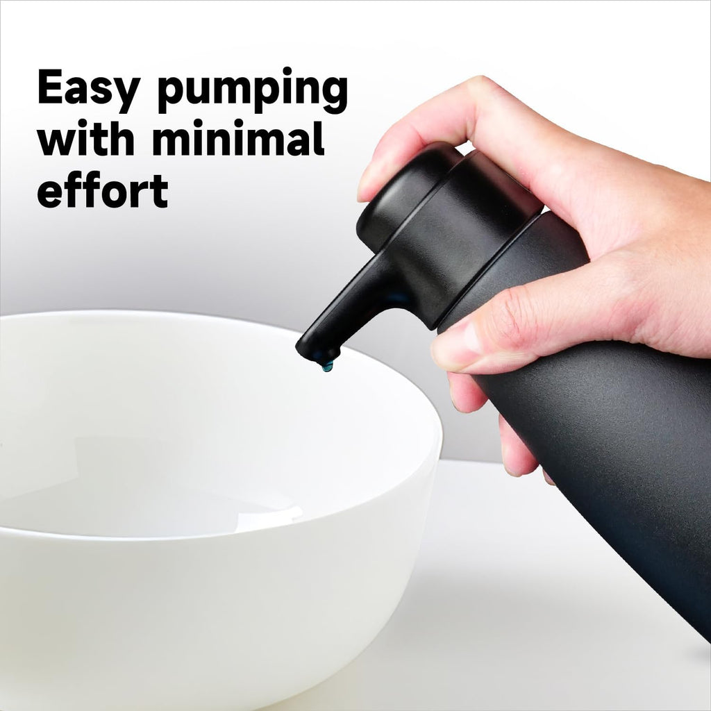 AIKE 15oz Liquid Soap Dispenser for Dish and Hand Soap Matte Black