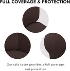 PureFit Super Stretch Sofa Slipcover – Spandex Non Slip Soft Couch Sofa Cover - Image 4