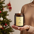 4 Pack Scented Candles, Lemon, Lavender, Sage Citrus, Fireside