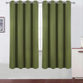 LEMOMO Blackout Curtains 66 x 72 Inch Long Olive Green Curtains Set of 2 Panels by Lemomo