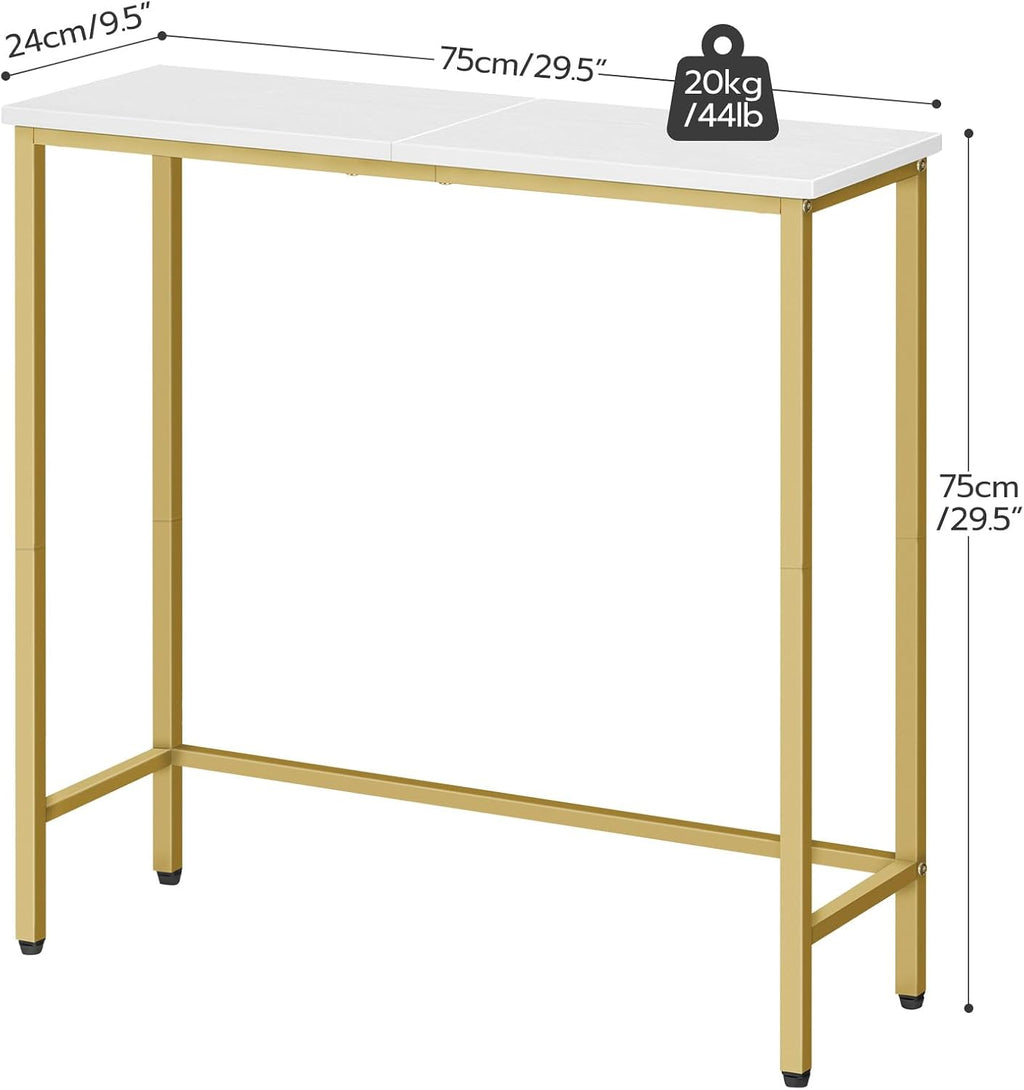 HOOBRO Narrow Console Table, 29.5" Small Entryway Table