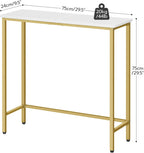 HOOBRO Narrow Console Table, 29.5" Small Entryway Table