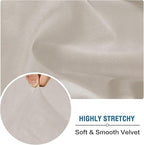 H.VERSAILTEX Velvet Stretch Couch Cushion Cover Plush Cushion Slipcover - Image 6