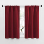 NICETOWN Christmas Burgundy Curtains Blackout Drape Panels by NICETOWN