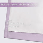 Yakamok Lilac 100% Blackout Curtains 84 Inches Long - Image 4