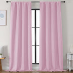 Simplebrand Ava Pink Blackout Curtains by Simplebrand