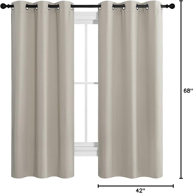 NICETOWN Kitchen Curtains for Decoration, Thermal Insulated Grommet Room - Image 10