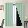 Yakamok Sage 100% Blackout Curtains, Total Blackout Lined Curtain Panels by Yakamok