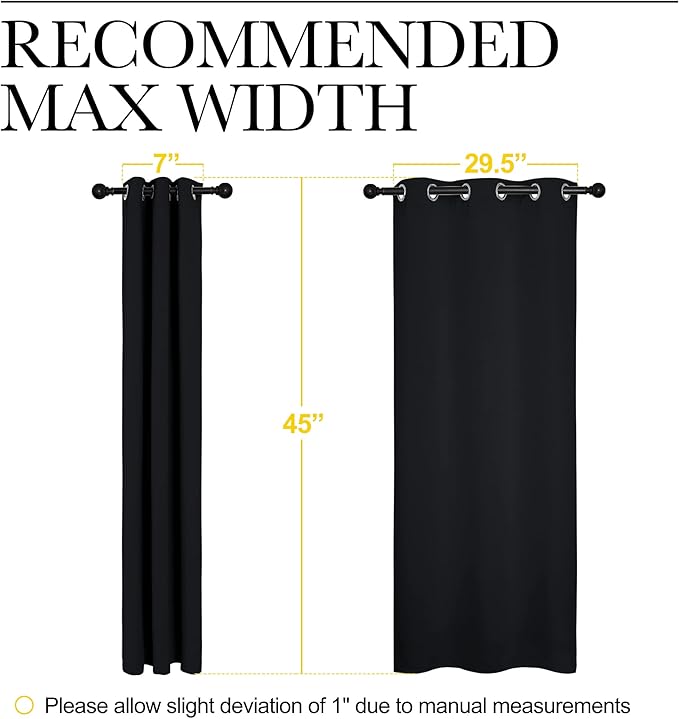 NICETOWN Halloween Bathroom Blackout Curtains and Drapes - Image 7