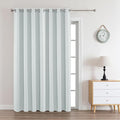 Joydeco Greyish White Custom Solid Single Blackout Curtain by JOYDECO