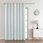 Joydeco Greyish White Custom Solid Single Blackout Curtain by JOYDECO