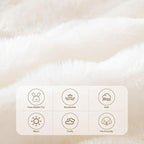 HANDONTIME White Sofa Covers Dog Couch Cover Rabbit Plush L Shaped Couch Covers - Image 2