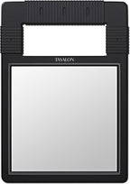 TASALON Unbreakable Handheld Mirror with Silicone Handle, Black