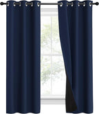 NICETOWN 100% Blackout Curtain Set, Thermal Insulated & Energy Efficiency - Image 2