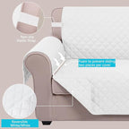 U-NICE HOME Loveseat Sofa Cover Reversible Couch Covers - Image 3