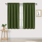 DWCN Christmas Olive Green Room Darkening Blackout Curtains by DWCN