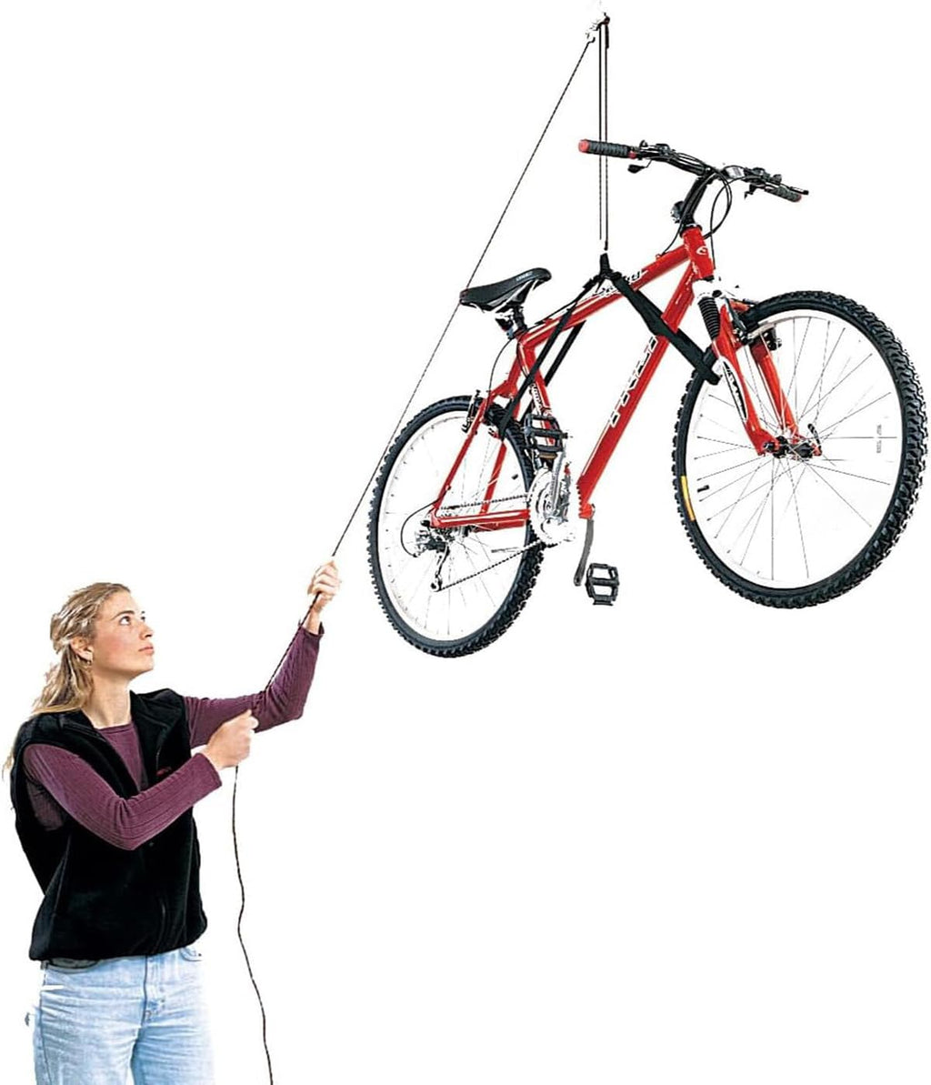 HARKEN Ceiling Mounted Garage Storage Pulley System Racks for Bikes, Boxes, 45lb Max, 16ft, 7800.16