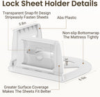INSMART Sheet Holders-Bed Sheet Holder for Corners&Sides, 4 Pcs