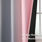 Ombre Pink and Gray Blackout Curtains 96 Inches Long, Full Room Darkening - Image 5