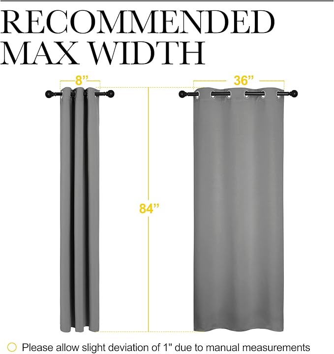 NICETOWN Thermal Insulated Grommet Blackout Curtains - Image 6