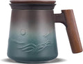 ZENS Tea Mug with Infuser and Lid for Loose Tea Steeper, 14.5oz Blue