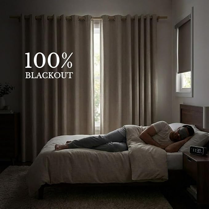 NICETOWN 100% Blackout Curtains 95 inches Length - Image 2