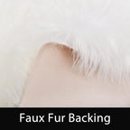 Latepis Large Area Rugs 6.7x10 Big White Faux Sheepskin Fur Rug - Image 5