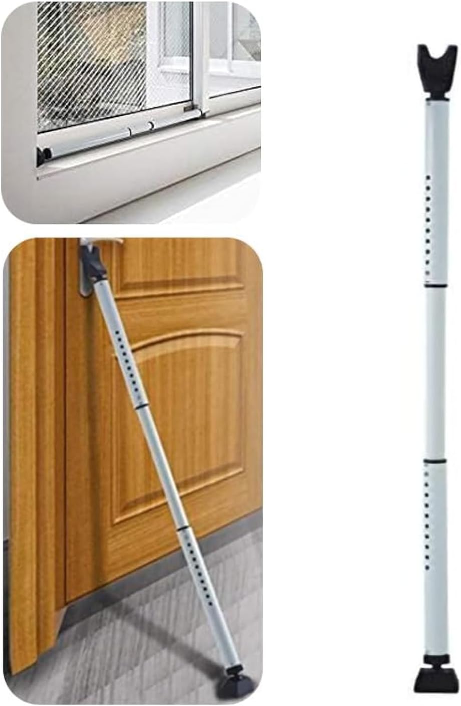 Door Security Bar Adjustable Door Jammer Door Stopper