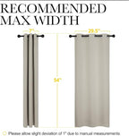 NICETOWN Room Darkening Draperies Window Curtain Panels, Thermal Insulated - Image 7