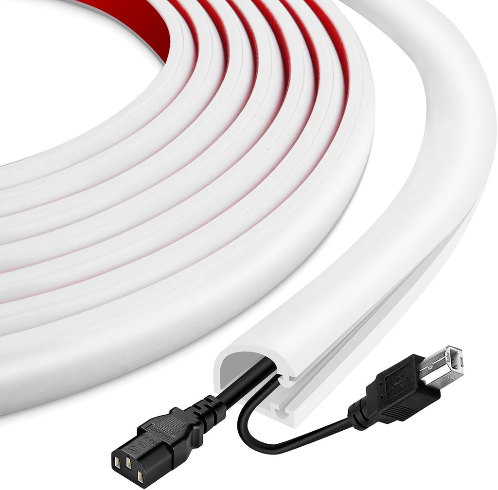Silicone Cord Covers for Wires on Wall Cord Hider Self-Adhesive