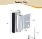 Home Security Door Reinforcement Lock, 800 Lb, Inward Swing Doors, 2 Pack