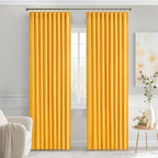 MIULEE Yellow Back Tab Blackout Curtains 72 Inches Long 2 Panels Set - Image 9