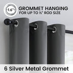 SimpleHome 100% Blackout Curtains - Image 5