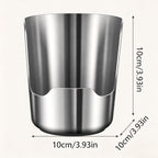 2 In1 Multi-Functional Kitchen Utensil Holder, Small Pot Lid & Spoon Rack