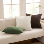 MIULEE Dark Brown Decorative Throw Pillow Covers 18x18 Inch - Image 5