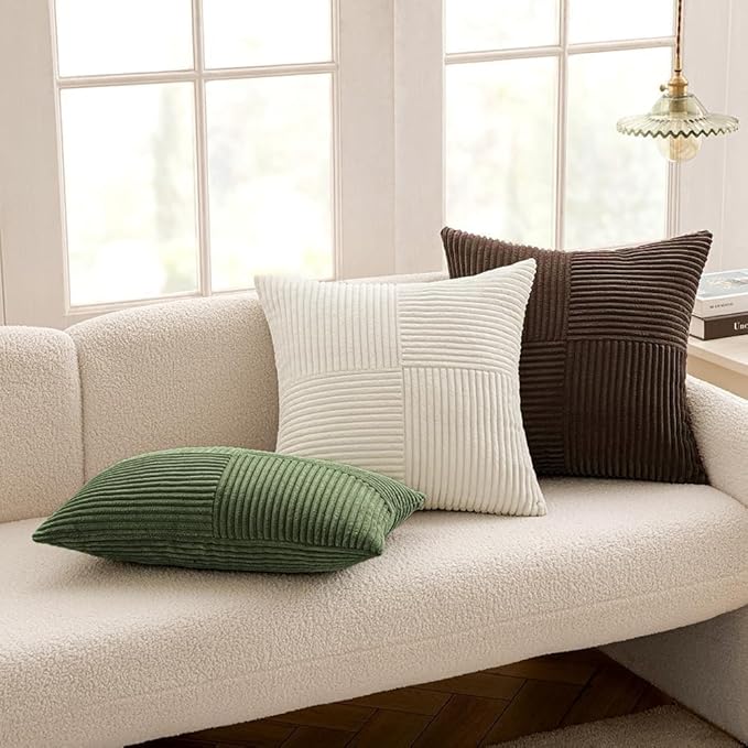 MIULEE Dark Brown Decorative Throw Pillow Covers 18x18 Inch - Image 5