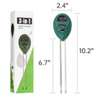 2 Packs Soil Moisture Meter, 3 in 1 Soil Tester Tool, Plant Water Monitor