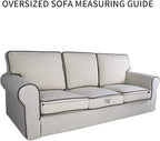 PureFit Super Stretch Sofa Slipcover – Spandex Non Slip Soft Couch Sofa Cover - Image 6