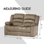 ULTICOR Reclining Love Seat Sofa Cover, 48-65'' L, Velvet Stretch - Image 6