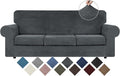 WEERRW 4 Pieces Velvet High Stretch Couch Covers by WEERRW