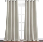 NICETOWN Natural Room Darkening Curtains 108" Long - Image 2