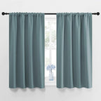 NICETOWN Greyish Blue Blackout Curtains Panels by NICETOWN