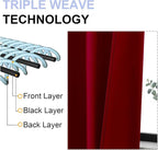 Simplebrand Ava Red Blackout Curtains - Image 5