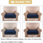 H.VERSAILTEX Velvet Stretch Couch Cushion Cover Plush Cushion Slipcover - Image 6