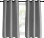 NICETOWN Silver Grey Blackout Curtain Panels - Image 2
